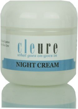 Cleure Face Night Cream for Sensitive Skin, Best Anti Aging Cream - 2 oz