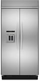 KitchenAid Architect Series II KSSC48QTS 48 Built-In Side-By-Side Refrigerator with In-Door-Ice Dispensing System & LCD Dispenser Display: Stainless Steel/Architect II Style Handles