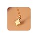 HuaYang Hot Korean Fashion Enamel Lucky Clover Shape Necklace Pendant(4Pcs: White/Black/Leopard/Red)
