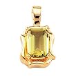 14K Yellow Gold Citrine Pendant