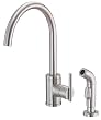 Danze Parma Single-Handle Kitchen Faucet with Sprayer, Stainless Steel #D405058SS