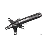 Dimension 175mm Cross Crank Arm Set 110/74 Black. Includes Bolts