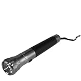 Ultra-Bright 4-Watt Luxeon LED Aluminum Flashlight - Gunmetal Silver 150 Lumens