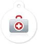 Medical Alert - Arrhythmias - White Cross Symbol