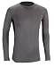 Trekmates Mens Long Sleeved Bamboo Base Layer  Charcoal/Black - Xlarge