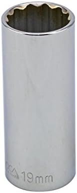 Proferred S20319 3/8" Drive Metric Socket, 19 mm Deep 12 Point