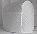 Simple Home Inspirations Quilted Cover Compatible for KitchenAid Stand Mixer, Tilt Head, Piped with 2 Pockets (White, Tilt)