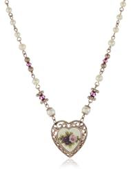 1928 Jewelry Manor House Victorian Heart Necklace