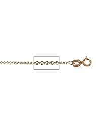 14 kt Pink Gold Cable Chain Necklace 0.7mm 18" - 14kt