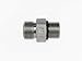Brennan FS6400-06-05-O - Straight Adapter - 3/8 in Male Flat Face O-Ring x 5/16 in Male Adjustable O-Ring Boss, Steel, Pack of 15