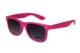 Nerd Sonnenbrille im Wayfarer Stil Retro Brille Brille pink