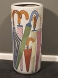 MULTI COLOURED CERAMIC UMBRELLA DESIGN STICK STAND