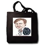 Brad Pitt And His Brother Prune - Black Tote Bag 14w X 14h X 3d