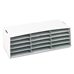 Classroom Keeper Construction Paper Storage, 9 x12 inches Unit, 15 Slots, Slots Measure 12.5x9.25x1.5 inches (001310)