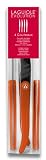 Laguiole Production - 444160 - Laguiole Production - Set 4 Couteaux de Table Laguiole Intuition - Orange Translucide