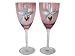 ArtisanStreet's White Orchids on Purple Wine Goblets. Set of 2. Unique Purple Wine Glasses. Hand Painted, One of a Kind, Signed by Artisan