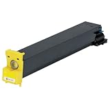 Compatible Konica Minolta TN210Y, Yellow Toner Cartridge, New Build, 12,000 Page Yield