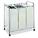 0rganize It All 3 Section Garment Rolling Rack Laundry Sorter