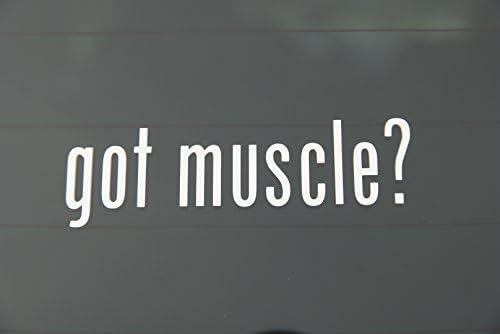 got muscle? Decal Vinyl Sticker (5", Black)