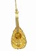 3.5 Inch Lute Christmas Tree Ornament - Brass