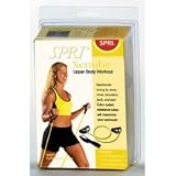 SPRI ES499R Xertube Resistance Band with Door Attachment and Exercise Charts (Yellow, Very Light)