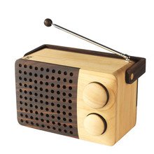 wooden radio