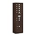 Salsbury Industries 3815S-07ZFP 4C Surface Mounted Horizontal Mailbox, Front Loading, Single Column, 7 MB1 Doors, 1 PL6, Private Access, Bronze