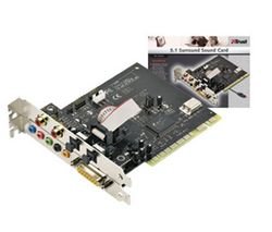 Childrens Toyshop  Computer : TRUST 5.1 PCI Surround Sound Card SC-5250 - digital and optical audio input/output