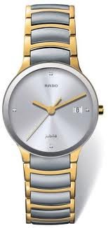 Rado R30931713 Watch Centrix Mens Silver Dial TWO TONE Stainless Steel Quartz