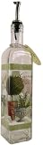 Garden Room ~ Greenery & Topiaries Gourmet Olive Oil Bottle with Garden Flower Design