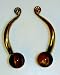 Right Face Myterra Gemstone 4'' Cabinet Pull Knob.Myterra's Tiger Eye exhibits a chan...