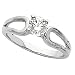 0.63 Ct Round Cut Diamond Solitaire Engagement 14k White Gold I-SI1