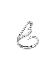 Heart III - Diamond And 18K White Gold Ring