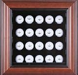 Deluxe 20 Golf Ball Cabinet Style Display Case