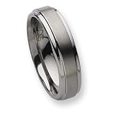 Tungsten Edge 6mm and Polished Band TU77-7