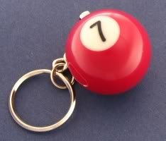 Seven Ball Keychain Billiards Billiard Pool 7