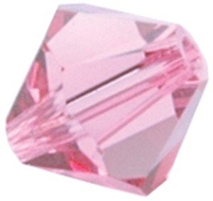 Swarovski Crystals Facet Bicone Beads 4mm 12/Pkg-Rose (Pink)