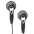 Sentry HO220 Ear Bud Headphones Black