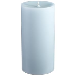 Laura Ashley 3-Inch by 6-Inch Pillar, Spring Water and Fern