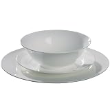 Churchill China Trinity Dinner Set, Fine Bone China, 12 Piece