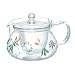 HARIO 茶茶急須もち丸 クレマチス 450ml CHJR-45CLM: ●お茶の色を愉しむ急須<br> ●注ぐ際、フタが落ちにくいように「フタ留め」を付けた<br> ●洗いやすさを考えた茶こし<br> ●日本茶・中国茶・紅茶やハーブティーとお茶の種類を問わず使えるデザイン