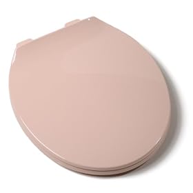 Comfort Seats C1B3R3-20 Deluxe Plastic Contemporary Toilet Seat, Round, Venetian Pink by Comfort Seats