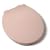 Comfort Seats C1B3R3-20 Deluxe Plastic Contemporary Toilet Seat, Round, Venetian Pink