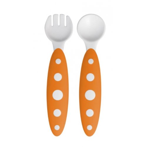Boon ModWare - Toddler Utensils - Orange/White