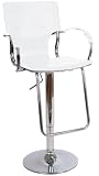 Ice White & Chrome Swivel Bar Kitchen Breakfast Stools 051