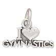 Cleversilver's I Love Gymnastics Charm