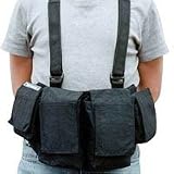 Newswear Mens Documentary Chestvest, SLR Camera & Lens Carry System, Black.