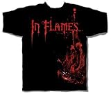 In Flames - Splattered Phoenix Adult T-Shirt, Size: Large