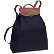 Longchamp Les Pliages Drawstring Backpack, Navy