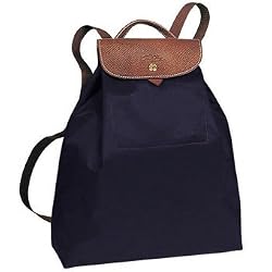 Longchamp Les Pliages Drawstring Backpack, Navy